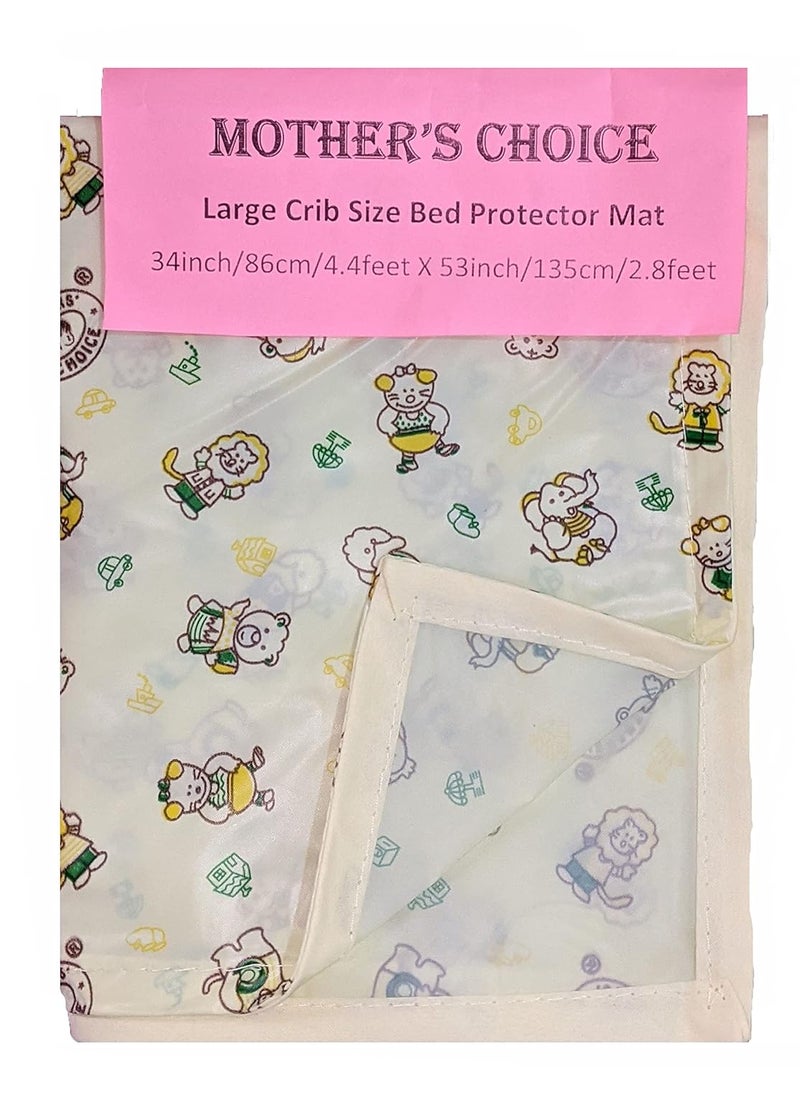 Mothers Choice - Mothers Choice® Large Size Waterproof Plastic Mattress Protection Urine Sheet for Baby/Adult (53 x 34 Inches) (White) - Image 1