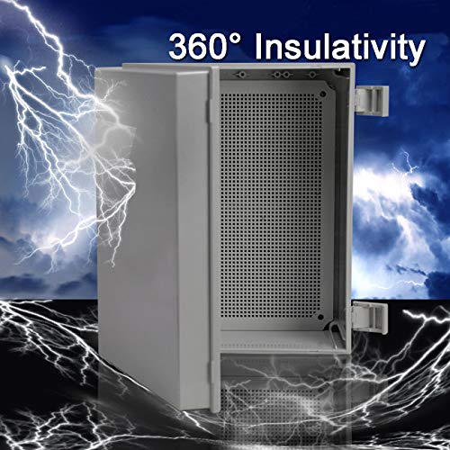 Ogrmar ABS Plastic Dustproof Waterproof IP65 Junction Box Universal Electrical Project Enclosure with Lock (11.8"x7.8"x6.3") - Image 4