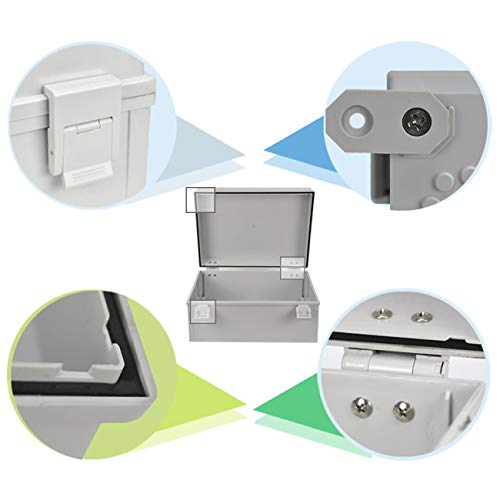 Ogrmar ABS Plastic Dustproof Waterproof IP65 Junction Box Universal Electrical Project Enclosure with Lock (11.8"x7.8"x6.3") - Image 5