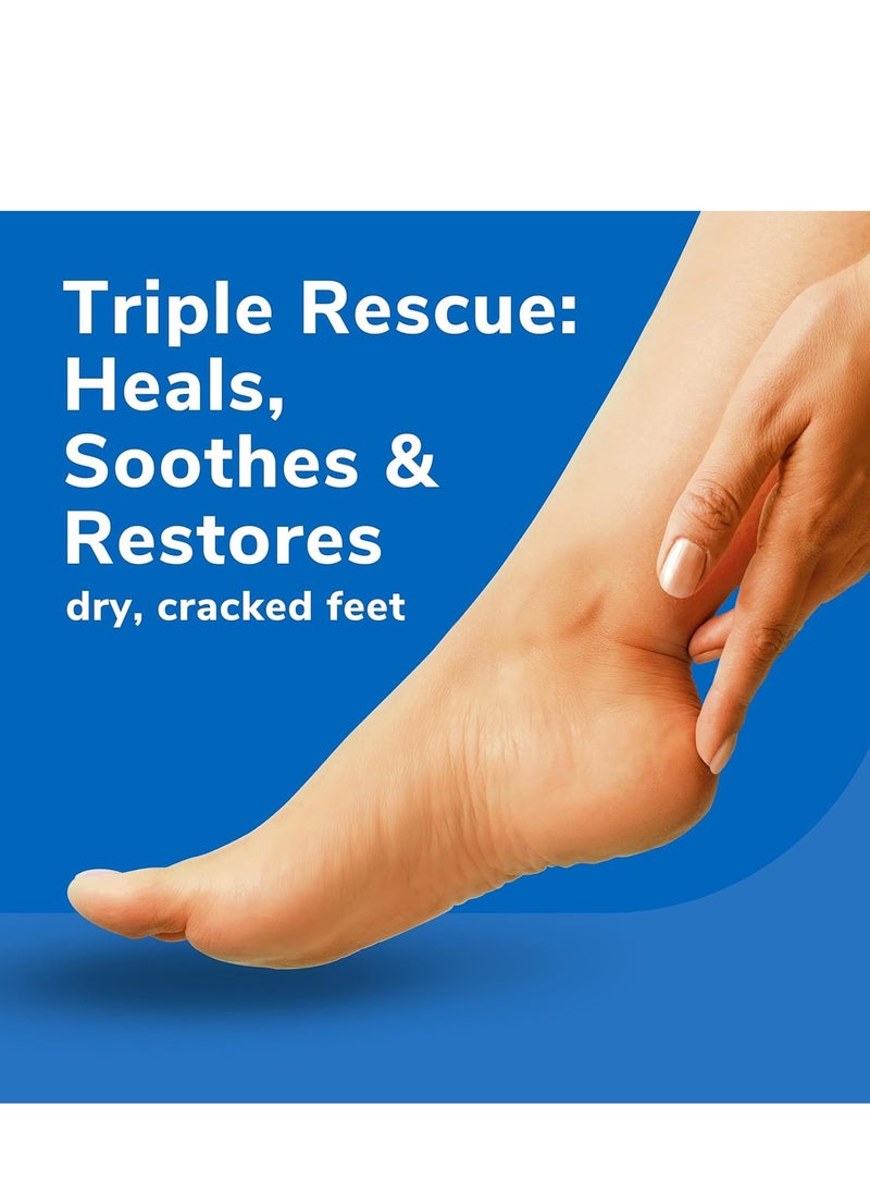 Dr. Scholl's 24 Hour Moisturizing Ultra Hydrating Foot Cream Triple Action Heal Soothe Restore Dry Cracked Foot Skin Repair 99gram  - Image 3