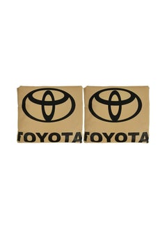 TOYOTA Seat Dust Dirt Protection Cover, Extra Protection For Your Seat 2 Pcs Set, Car Seat Cover, Beige  - Image 5