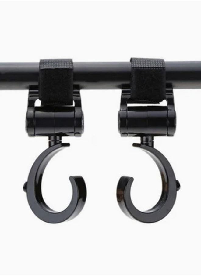 ZCM-HAPPY - Stroller Cup Holder and 2 Piece Multi-purpose 360-degree Rotated Strong and Sturdy Stroller Hooks - Image 1