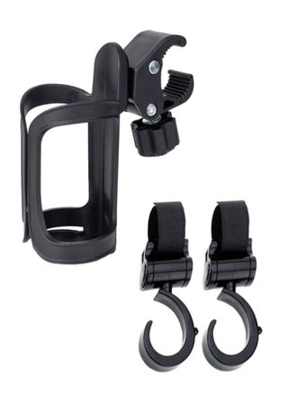 Stroller Cup Holder and 2 Piece Multi-purpose 360-degree Rotated Strong and Sturdy Stroller Hooks - pzsku/Z513E0E9B4484079D966BZ/45/_/1722975279/22bf5ee4-4bf9-48a2-8368-e2ac604f5612