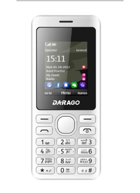 D13 ثنائي الشريحة أسود 32 ميجابايت 2G-أبيض