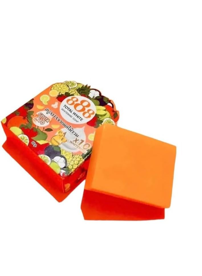 888 توتال وايت صابونة التبييض توتال وايت راديانس جلوتا 888، 80 جرام - Image 1