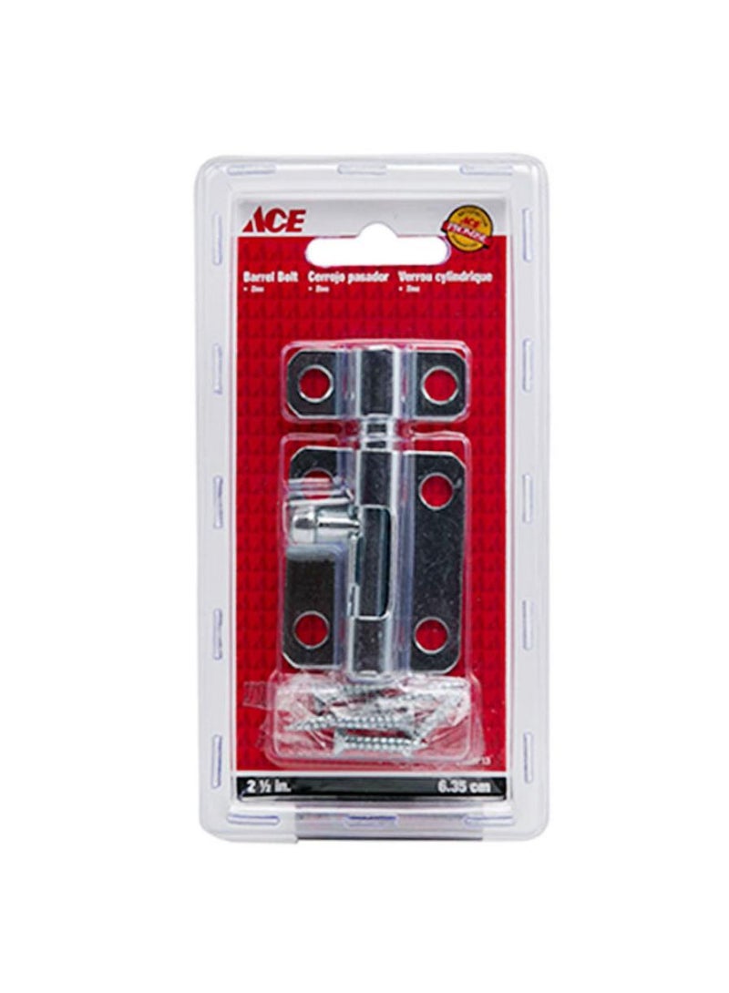 ACE Zinc Plated Barrel Bolt 6 4 Cm 