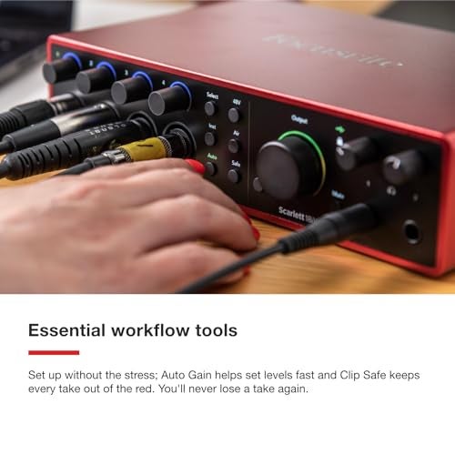 Focusrite Scarlett 18i16 4th Gen USB Audio Interface, for Songwriting, Music Production, Recording, and Podcasting — High-Fidelity, Studio Quality Recording, and All the Software You Need to Record - Image 5