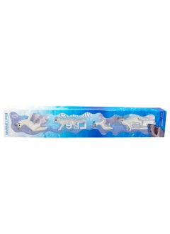 Galaxy 4 White Fox Figurines Set - Realistic White Fox Toy Figures, Perfect for Collection, Decoration, and Educational Play