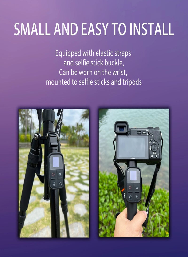 YOCTOP YOCTOP YSG05S Camera Wireless Remote Control for Photo Video Focus Zoom 15M Control Distance Built-in Battery with Wrist Strap Charging Cable Replacement for Sony ZV1 ZV-E1 ZV-E10 A7M4 A6700 A7C A6700 and More  - Image 3