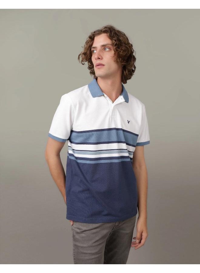 American Eagle - قميص بولو مخطط من AE - Image 1