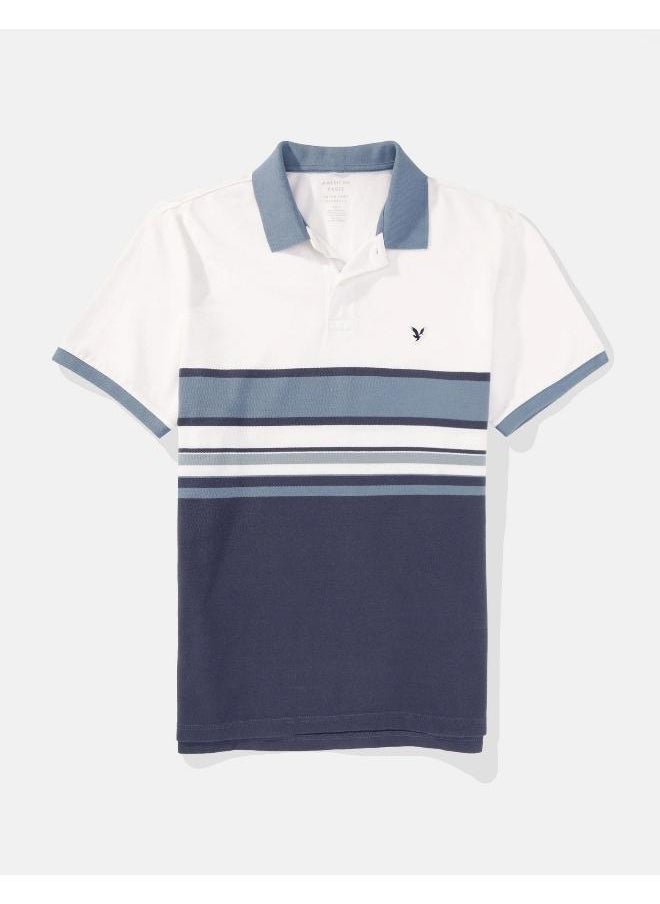 American Eagle - قميص بولو مخطط من AE - Image 1