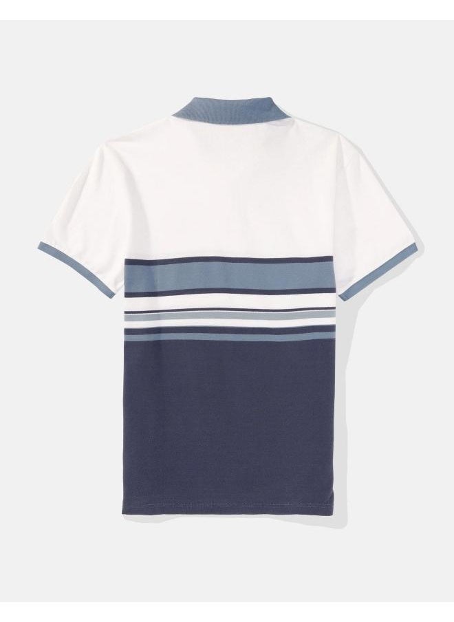 American Eagle - قميص بولو مخطط من AE - Image 1