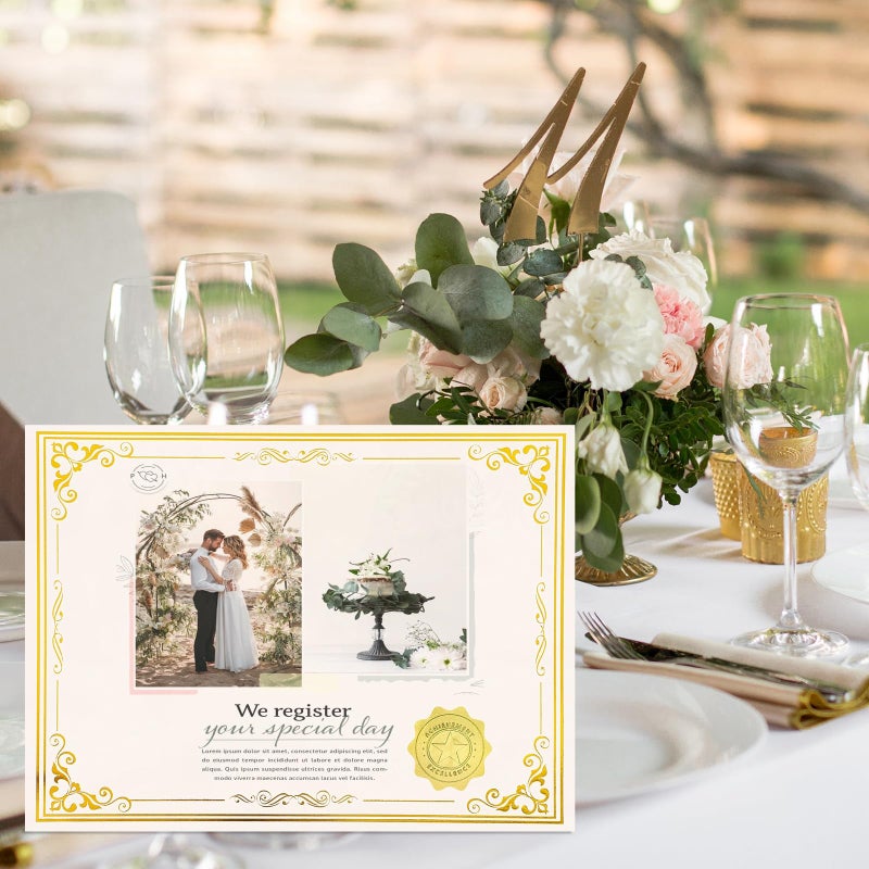 Prudiut 100 Sheets Certificate Paper with 100 Pcs Gold Seal Stickers, 8.5 Ã— 11'' Printable Award Certificates for Graduation Marriage, Business Awards, Employee Recognition, Teacher Appreciation Certificates - Image 5