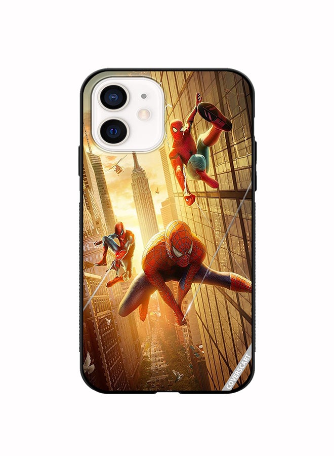 COVERSCART Protective Case Cover For Apple iPhone 12 Spiderman Design Multicolour