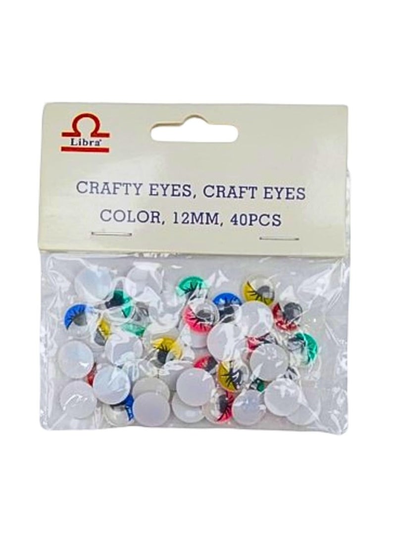 Libra CRAFTY EYES CRAFT EYES COLOR 12MM 40PCS - Image 2