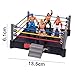 Sunisfa Wrestler Ring Authentic Superstars Set with Flexible Strings LA Wrestlers Spring Loaded mat for Large Bodied Action Includes 12 Wrestlers and 1 Ring Grey - Image 4