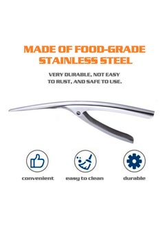 NIBEMINENT Shrimp Prawn Peeler Kitchen Tools Silver 21x3x6.5cm  - Image 2