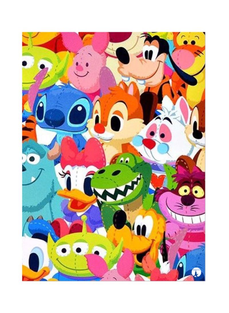 RKN Metal Plate Of Disney Poster Multicolour