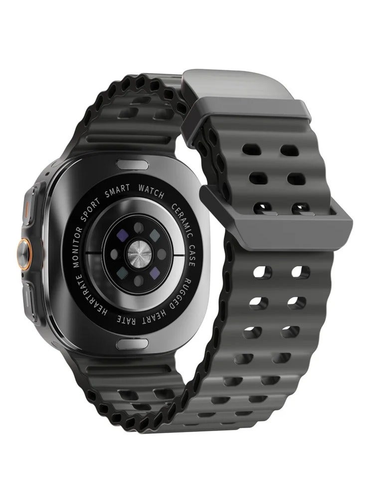 Smart Watch 7 Ultra Men Women NFC Compass IP68 Waterproof Heart Rate SpO2 Sport Smartwatch for Android IOS New (Black)  - Image 3