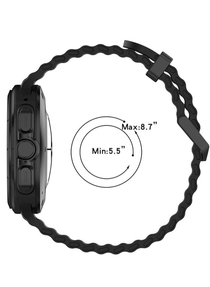 Smart Watch 7 Ultra Men Women NFC Compass IP68 Waterproof Heart Rate SpO2 Sport Smartwatch for Android IOS New (Black)  - Image 4
