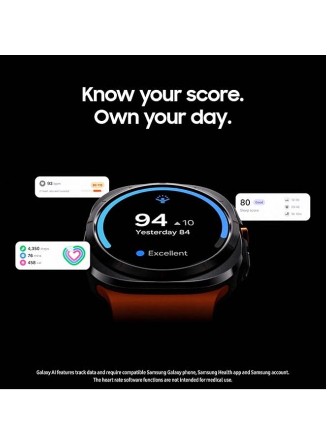 Smart Watch 7 Ultra Men Women NFC Compass IP68 Waterproof Heart Rate SpO2 Sport Smartwatch for Android IOS New (Black)