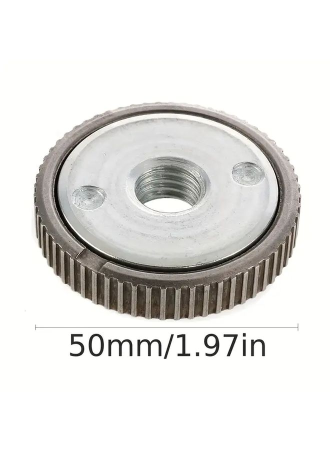 1 Pc M14 Self Locking Pressure Plate Thread Quick Release Nut Clamping Equipment Power Tool Accessory Silver - Image 2