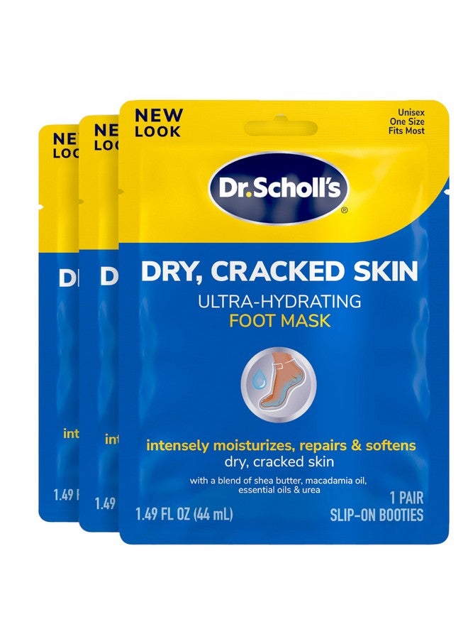 Dr. Scholl's Dr. Scholl's Dry, Cracked Skin, Ultra Hydrating Foot Mask, 3 Pairs Moisturizing Socks: Intensely Moisturizes Repairs and Softens Rough Dry Skin with Urea & Essential Oils for Dry Cracked Feet - Image 1