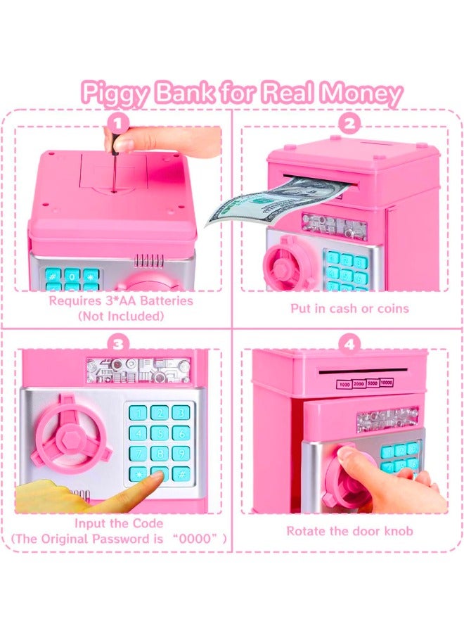 Chase Up Electronic Piggy Bank for Kids with Password – ATM-Style Money Saving Box with Auto Scroll, Fun Coin Bank Gift for Boys & Girls, Assorted Colors - Image 2