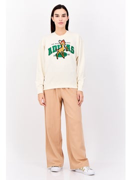 adidas Originals Adidas Originals x Disney Women Sportswear Fit Long Sleeve Outdoor Sweatshirt, Cream  - Image 4
