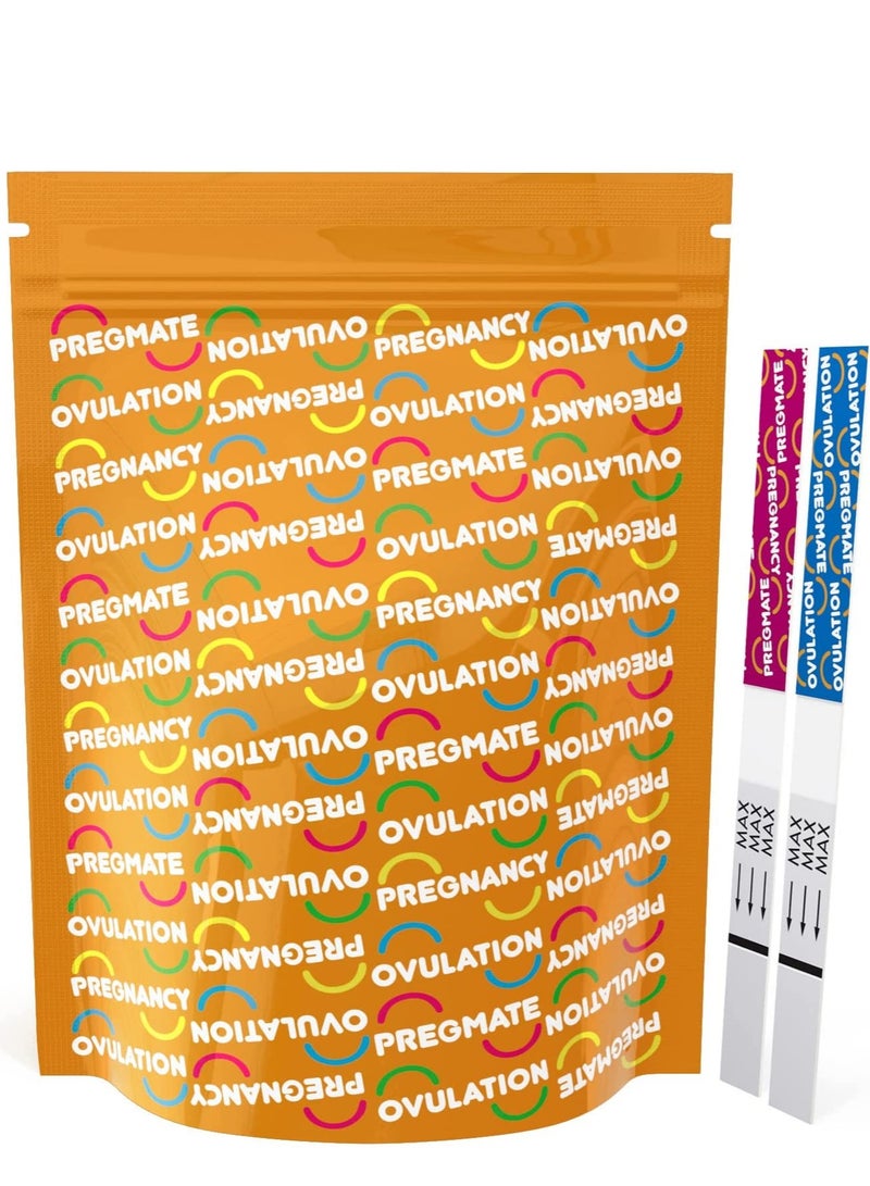 PREGMATE 100 Ovulation and 50 Pregnancy Test Strips Predictor Kit