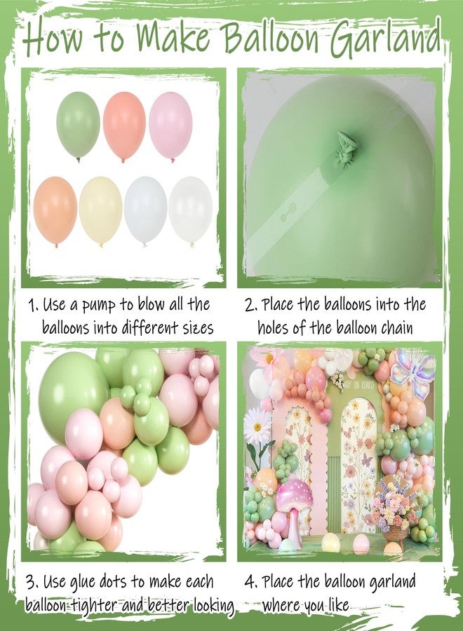Winrayk 187Pcs Fairy Balloons Arch Kit with Large Mushroom & Butterfly Foil Balloons, Baby Shower Wedding 1st Birthday Wonderland Spring Garden Tea Party Princess Girls Fairy Birthday Party Decoration - Image 4