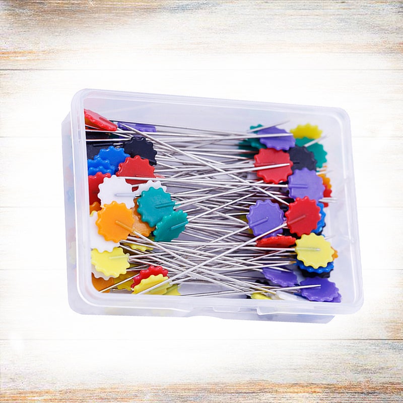 100 pcs DIY Sewing Box Colorful Flat Flower Clothing Accessories for Craft Decoration Quilting - Image 4
