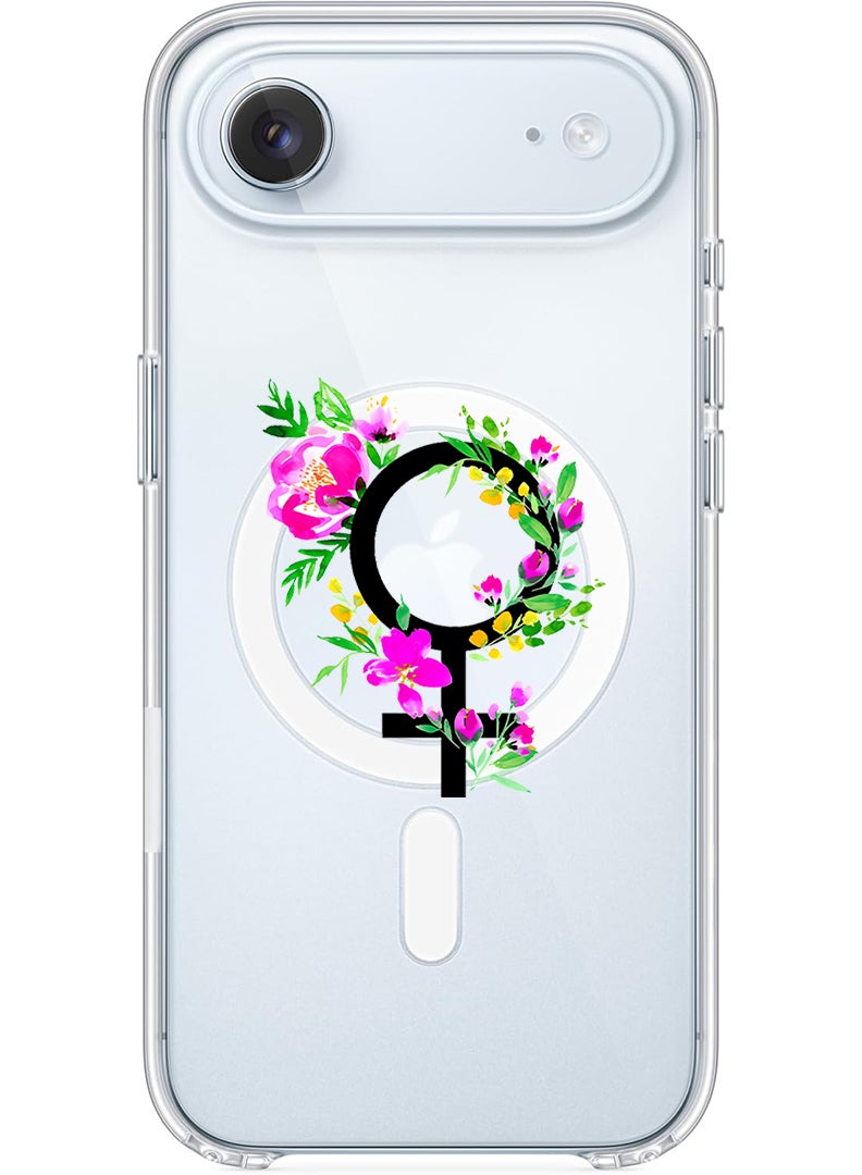 Theodor Magnetic Case for Apple iPhone 17 Air Compatible with MagSafe Wireless Charging, Shockproof Phone Bumper Cover - womens day floral - Image 1