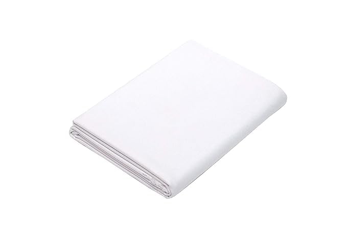 Hometail Hometail Unstitched Plain Cotton Fabric Material for Home Decor Furnishing Curtains Cushions Pillow and Craft Cotton Fabric Material in Meter Unstitch Cotton Fabric by Meter White 1 Meter  - Image 4