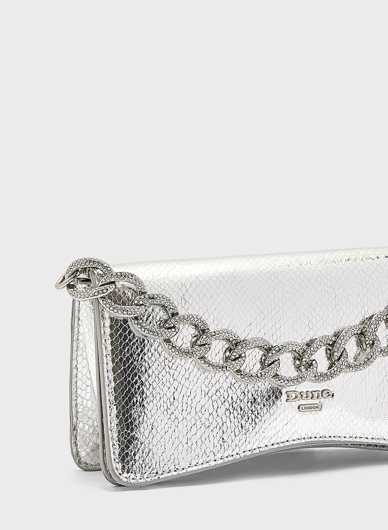 Dune LONDON Bellanne Diamante Flap Over Purse