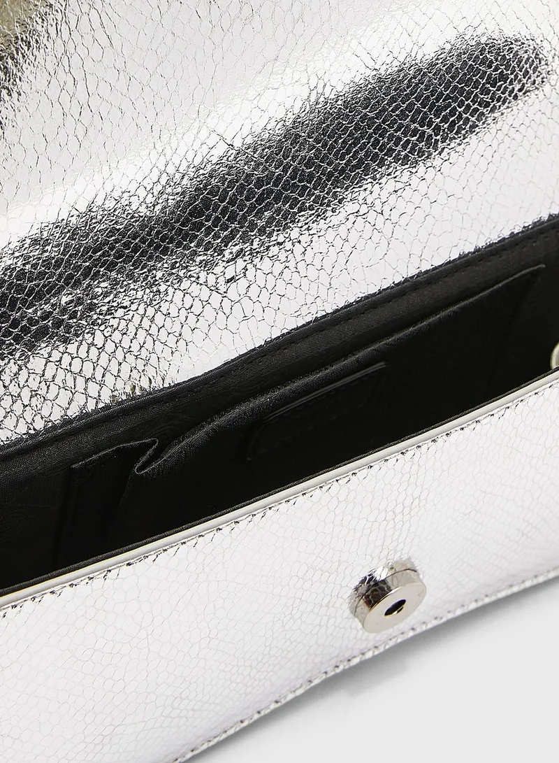 Dune LONDON Bellanne Diamante Flap Over Purse
