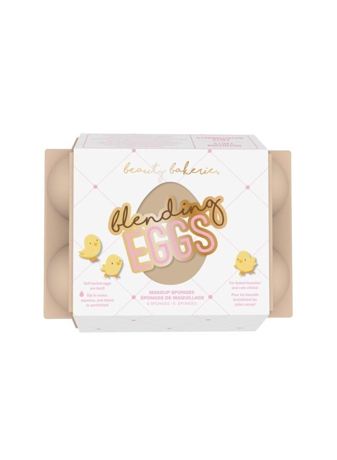 6-Pack Makeup Sponge Set in Cute Egg Carton | Soft Beauty Blenders for Flawless Blending & Foundation Application | Multi-Color Cosmetic Sponges - Image 3