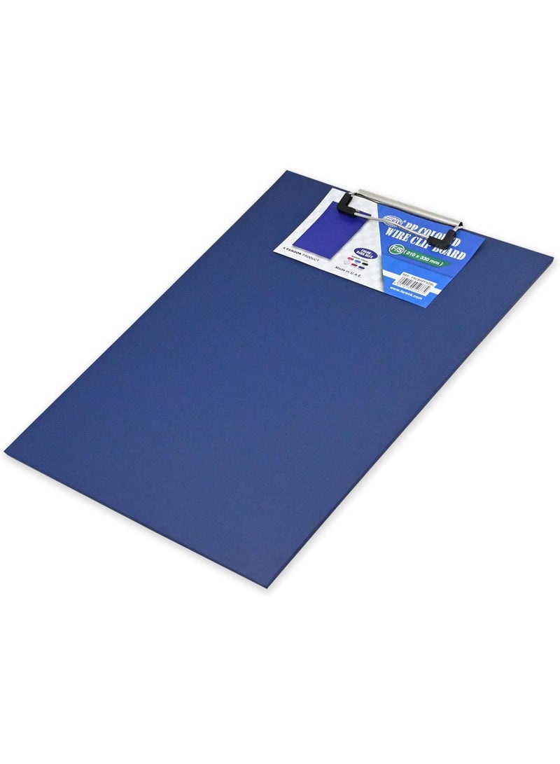 FIS Clip Boards PP Foolscap Size, Color: Dark Blue -FSCBPPFSDBL - Image 1