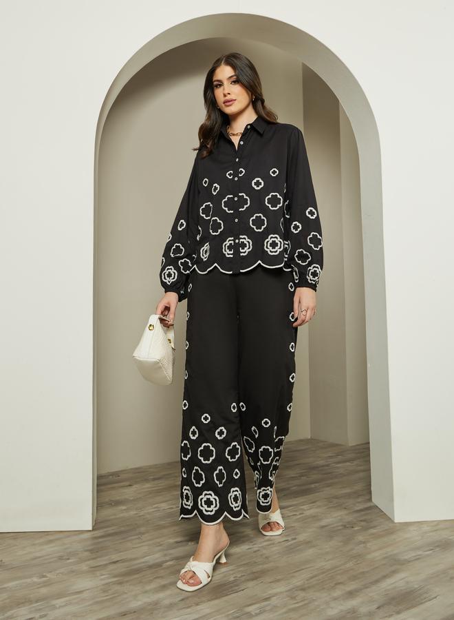 ستايلي بنطلون واسع بتصميم شيفلي ستايلي - Image 1