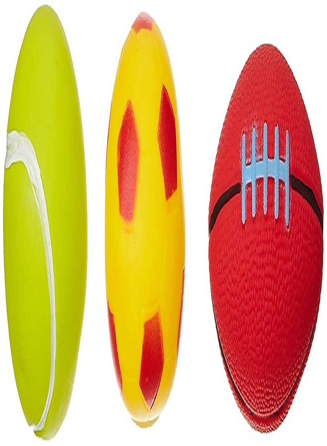 PEZYOX Squeezy Toys Sports Ball Mix 6pcs Pack for Infants. The Sweet Musical Sound of The Squeezy Toy Makes Kids Happy and Makes Their Childhood Fun Fill - Image 2