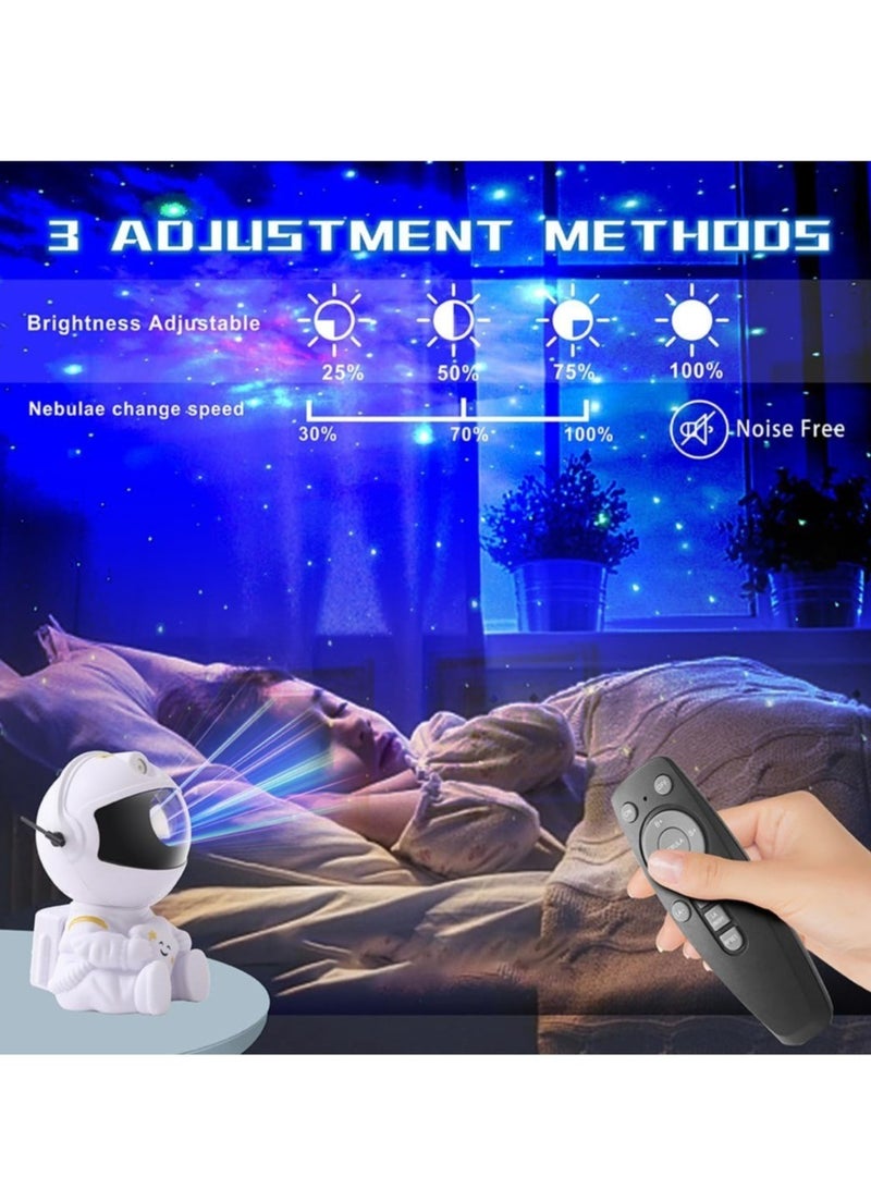 جهاز عرض النجوم ليلي مع مؤقت، تحكم عن بُعد وتصميم قابل للتعديل 360°، جهاز عرض نجمية نيبولا للمجرة للأطفال والبالغين وغرف نوم الأطفال، غرف الحفلات وغرف الألعاب - Image 4
