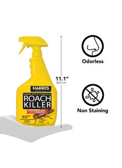 Harris Roach Killer Liquid Spray With Odorless And Nonstaining 12Month Extended Residual Kill Formula (32Oz)  - Image 5