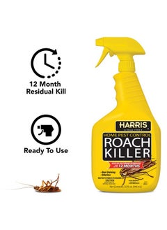 Harris Roach Killer Liquid Spray With Odorless And Nonstaining 12Month Extended Residual Kill Formula (32Oz)  - Image 4