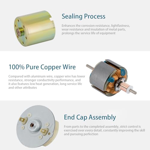 Greartisan DC 24V 50RPM Gear Motor High Torque Electric Micro Speed Reduction Geared Motor Centric Output Shaft 37mm Diameter Gearbox - Image 4