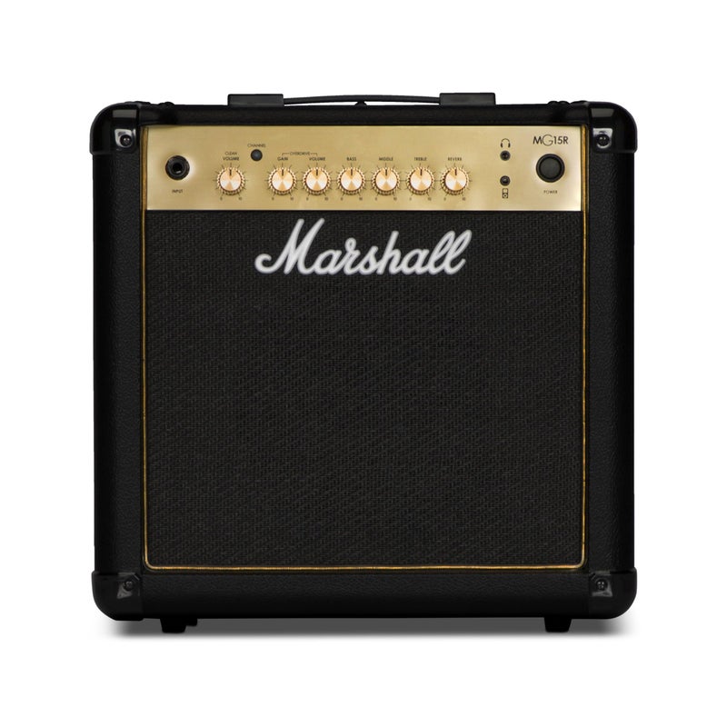Marshall MG15GR Combo Guitar Amp Clean and Gain Channels Reverb and 3Band EQ 35 mm Headphones Out 15W Output - Image 2
