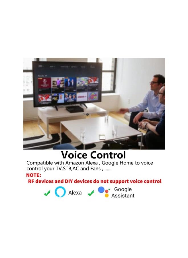 Tuya WIFI IR RF Remote Control Wireless IR and RF Infrared Universal Controller for AC TV Fan. etc Smart Life App Remote Control Works with Amazon Alexa Google Home
