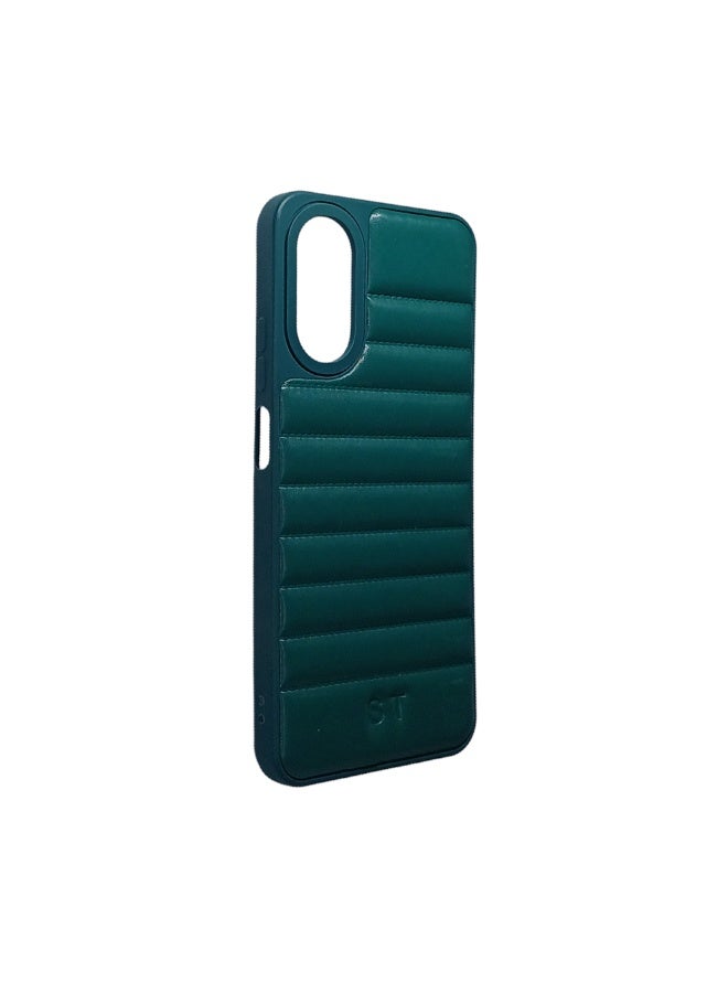 Phone Back Cover leather for Samsung Galaxy A17 green - Image 4