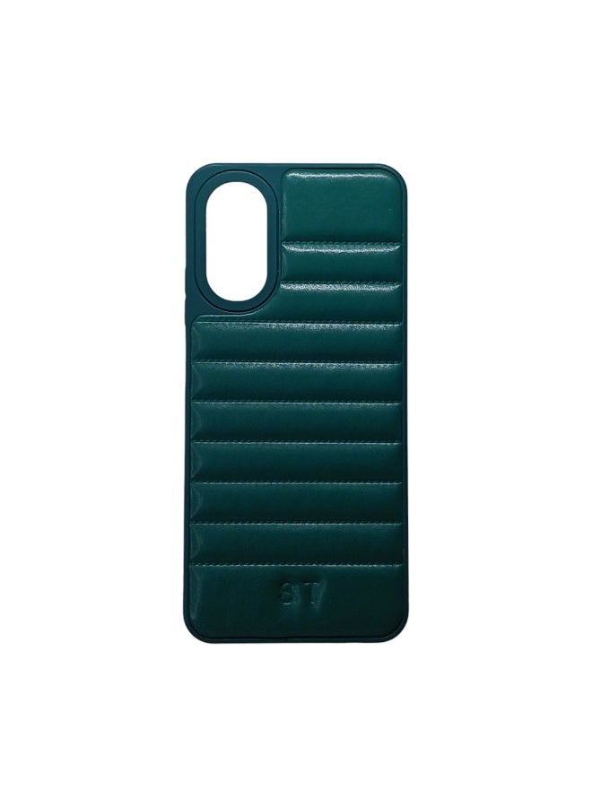 Phone Back Cover leather for Samsung Galaxy A17 green - Image 1