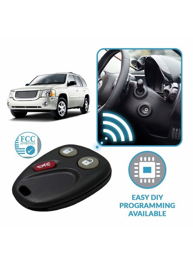 Keyless2Go Replacement for Keyless Entry Envoy Trailblazer Ascender Bravada MYT3X6898B - 2 Pack  - Image 5