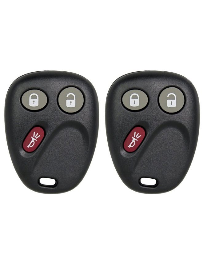 Keyless2Go Replacement for Keyless Entry Envoy Trailblazer Ascender Bravada MYT3X6898B - 2 Pack  - Image 1